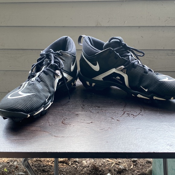 Nike CV0584-001 Alpha Menace 3 Shark Men’s Black White Football Cleats Size 11W - Picture 10 of 12